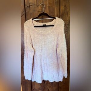 Torrid Pale Blush Fuzzy Pullover Sweater
